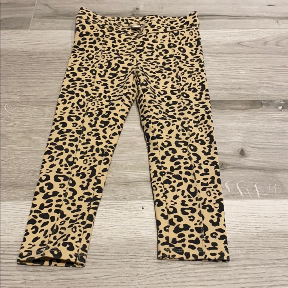 Janie and Jack Ponte leopard leggings